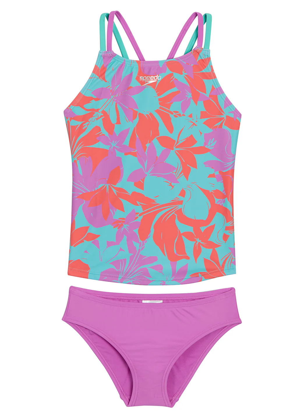 Speedo Girls' Printed Tankini Set (Big Kid) - Image 2