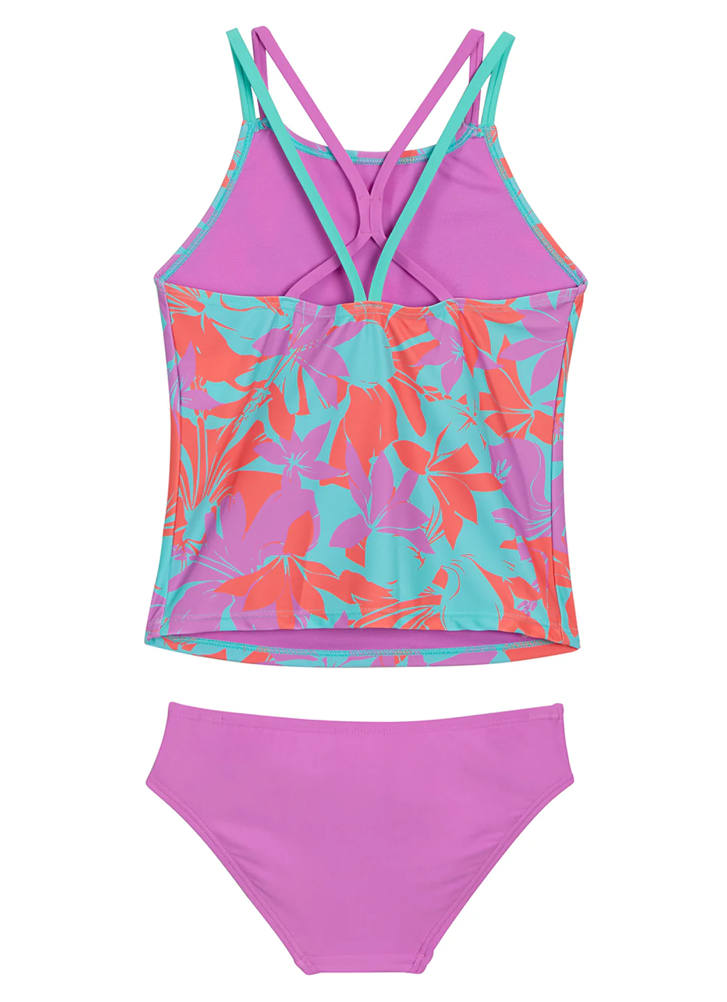 Speedo Girls' Printed Tankini Set (Big Kid) - Image 3