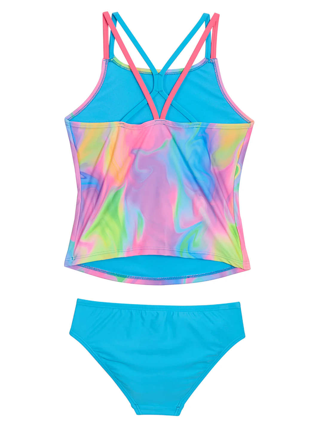 Speedo Girls' Printed Tankini Set (Big Kid) - Image 7