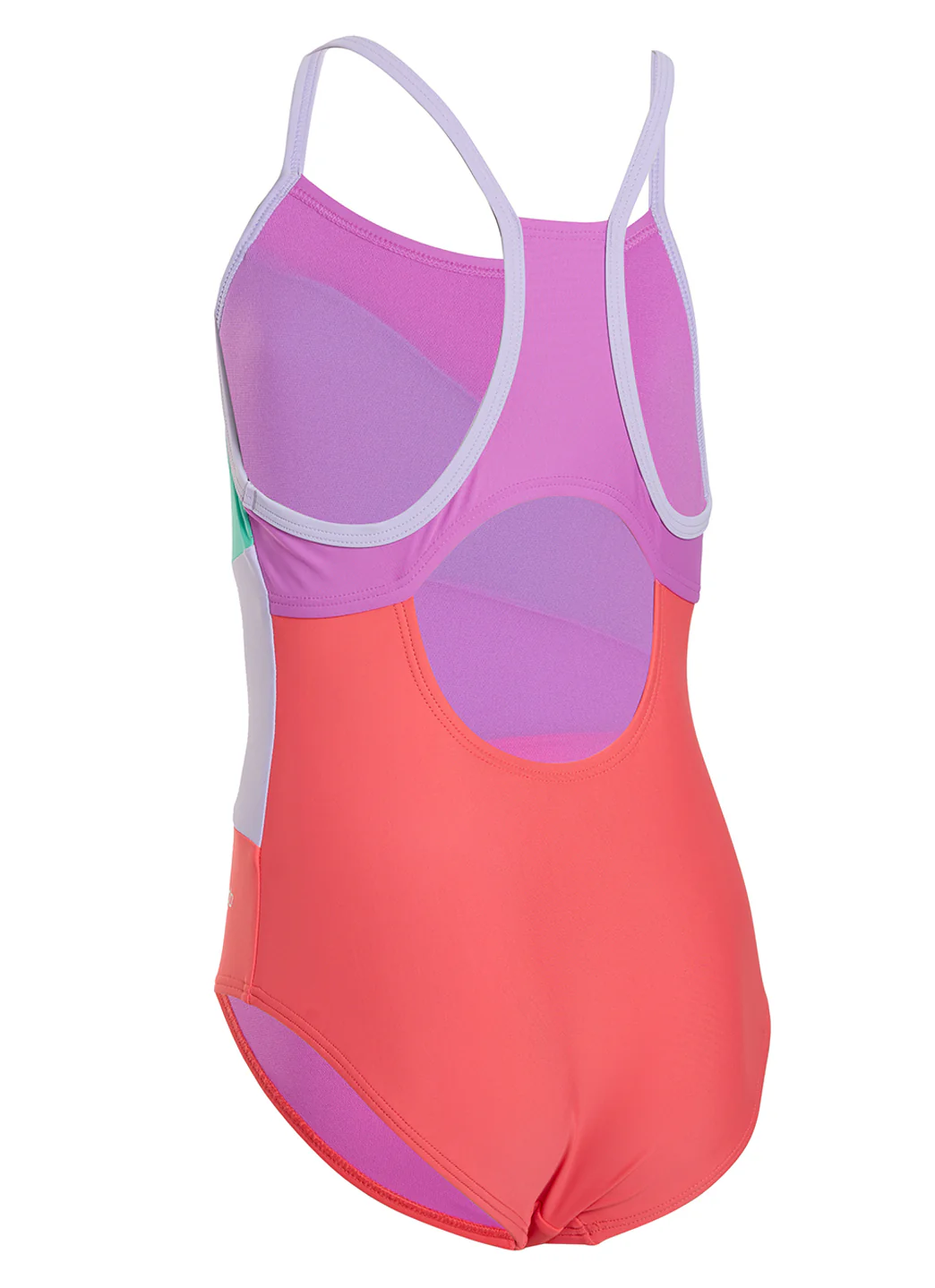 Speedo Girls' Radiating Splice One Piece Swimsuit (Big Kid) - Image 4