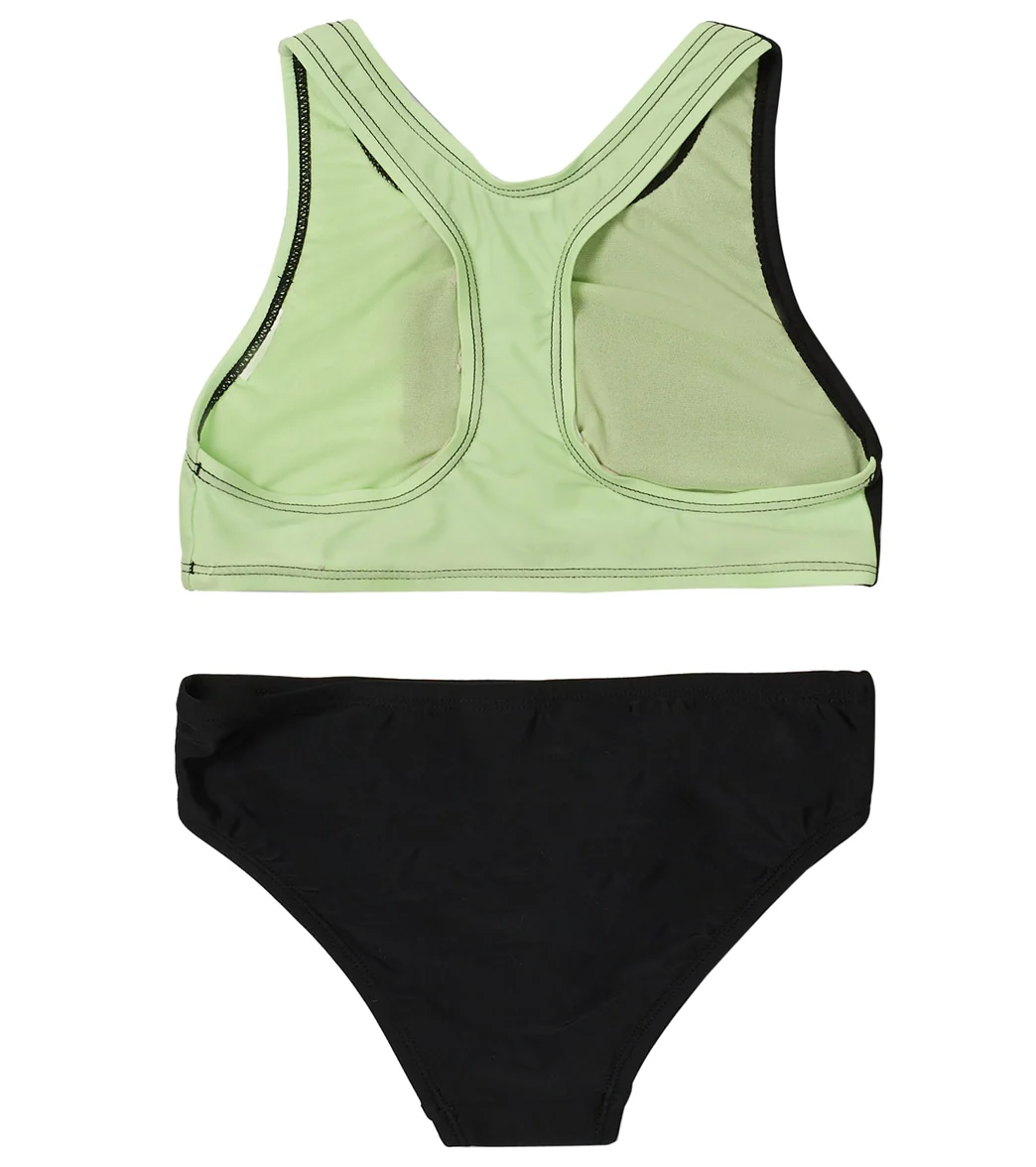 Speedo Girls' Solid Blocked Bikini Set (Big Kid) - Image 10