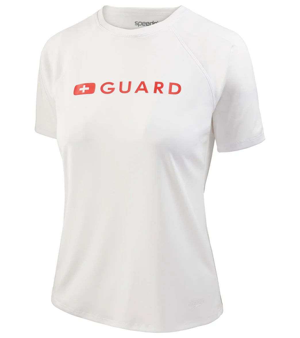 Speedo Lifeguard Women's Short Sleeve Solid Swim Tee - Image 12