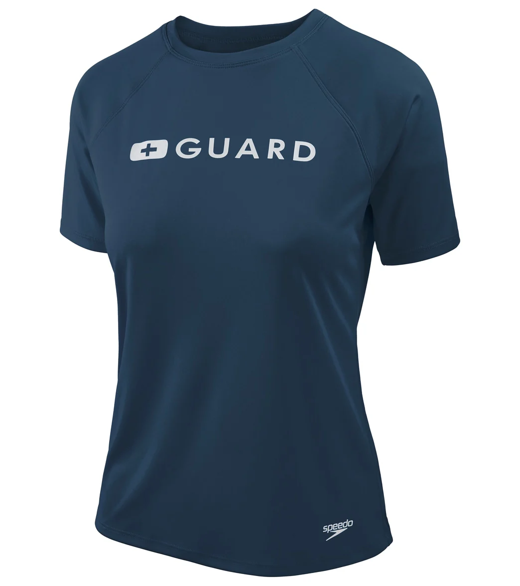 Speedo Lifeguard Women's Short Sleeve Solid Swim Tee - Image 4