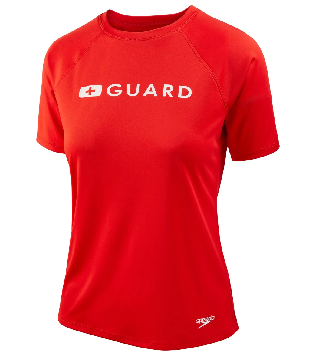 Speedo Lifeguard Women's Short Sleeve Solid Swim Tee - Image 5