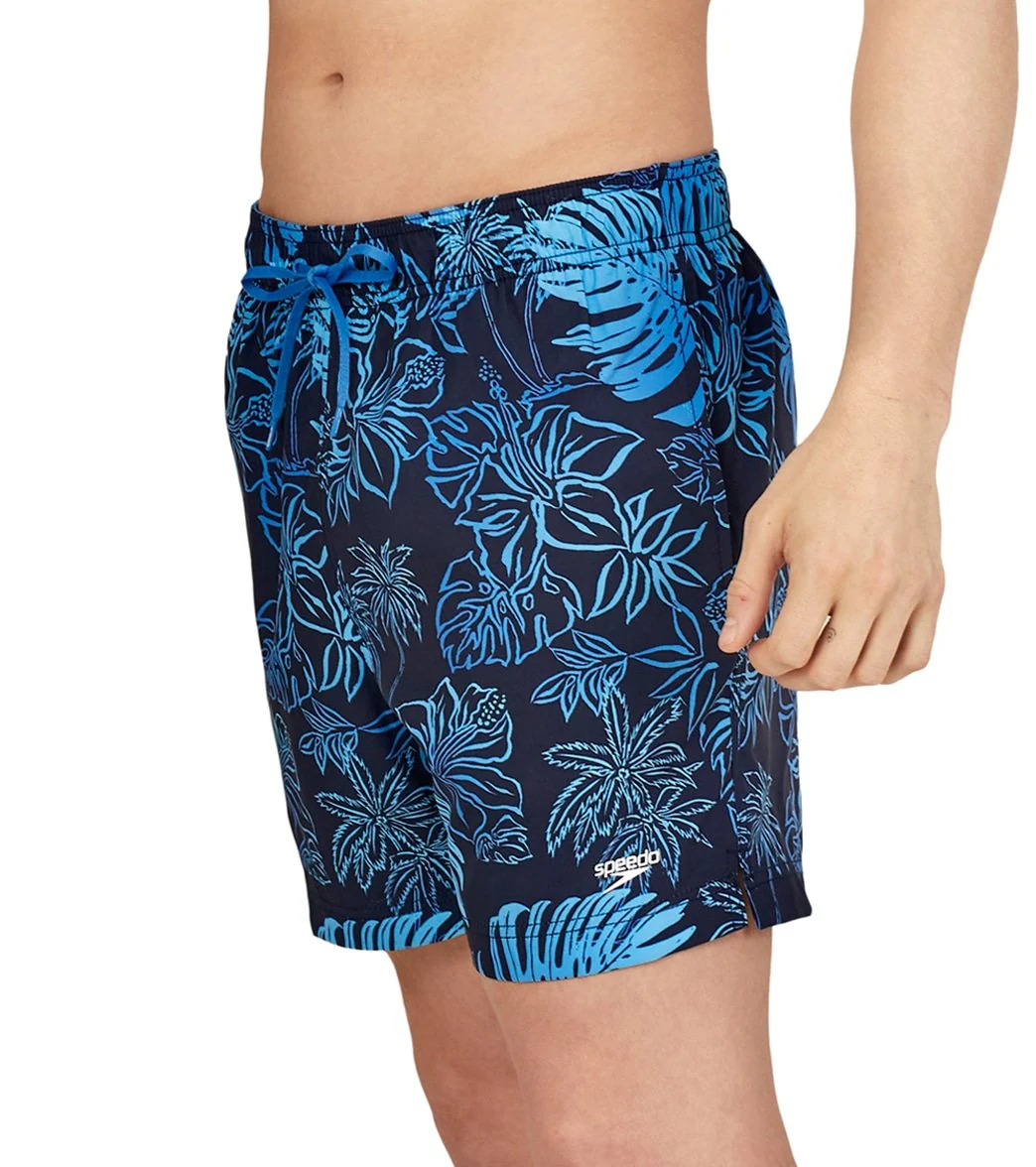 Speedo Men's 16" Coral Tides Redondo Edge Comfort Liner Swim Trunks - Image 2