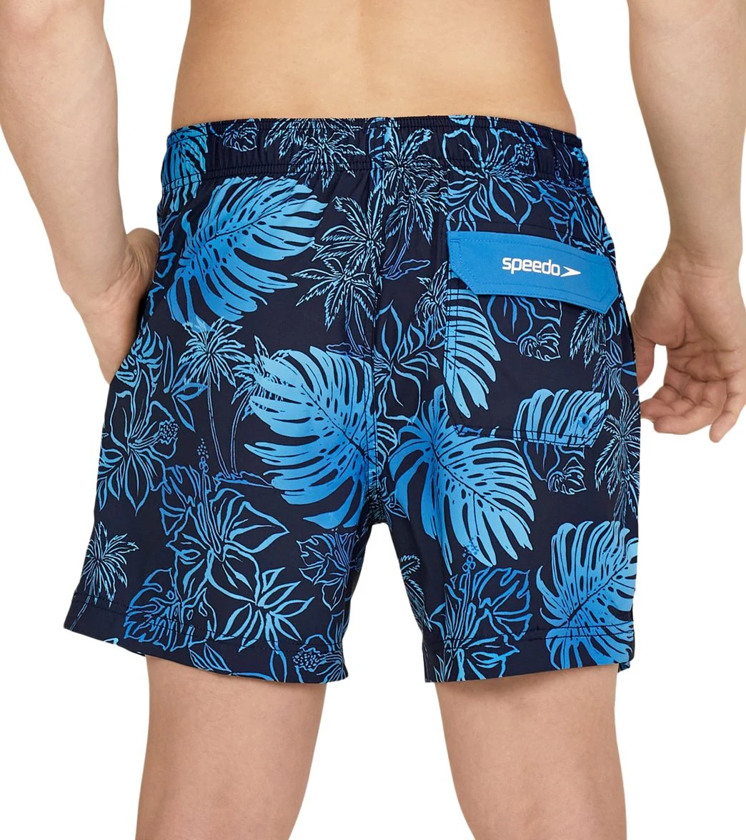 Speedo Men's 16" Coral Tides Redondo Edge Comfort Liner Swim Trunks - Image 3