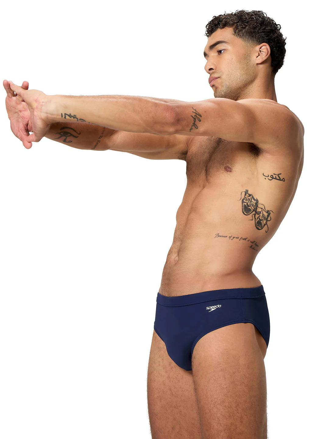 Speedo Men's 3" Solid The Speedo Brief Swimsuit - Image 11