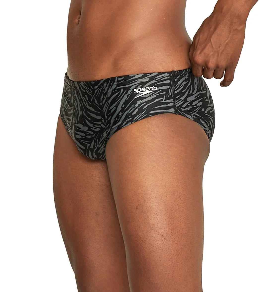 Speedo Men's Abstract Tiger Brief Swimsuit - Image 8