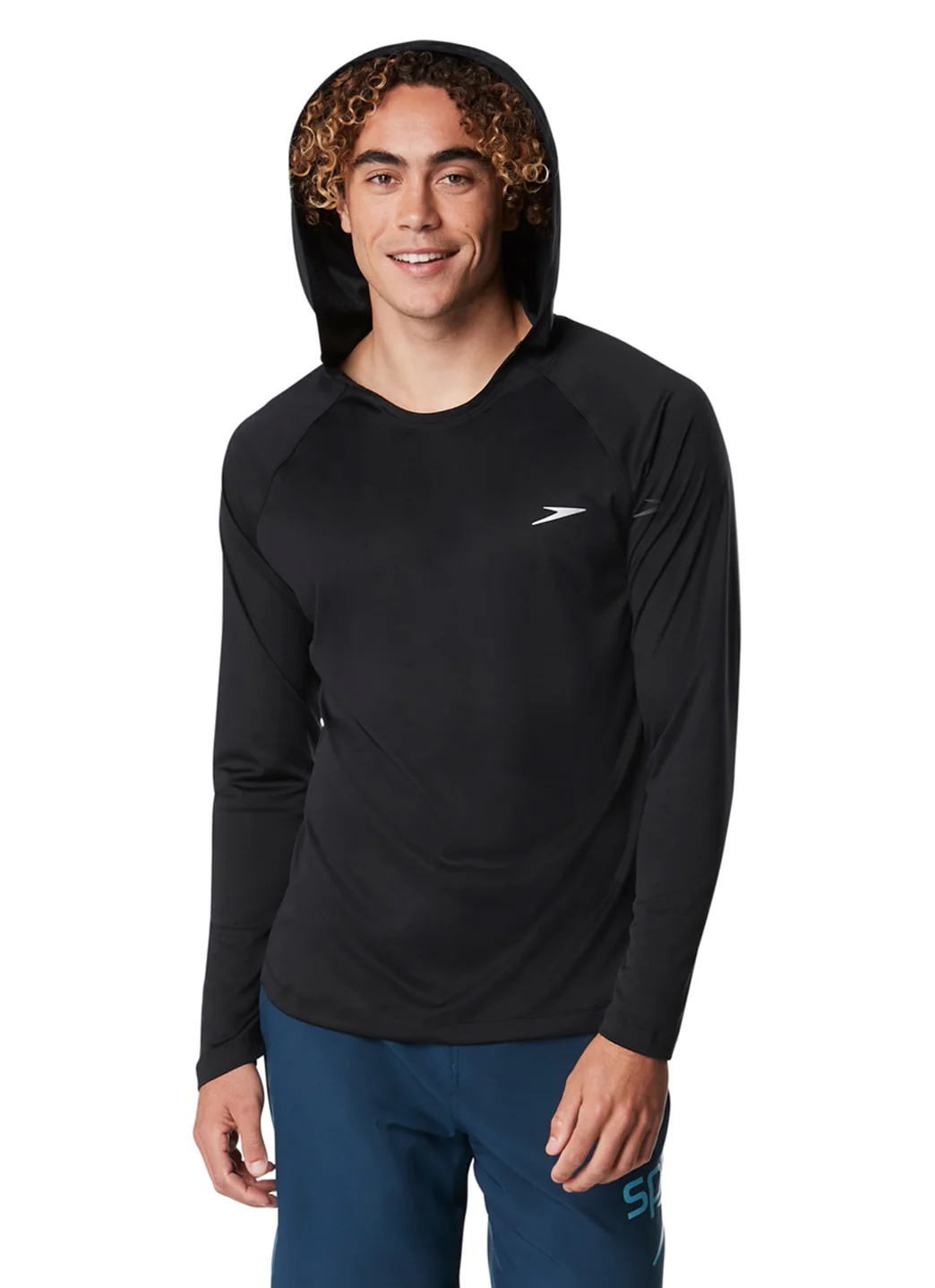 Speedo Men's Baybreeze Hooded Long Sleeve Swim Shirt - Image 4