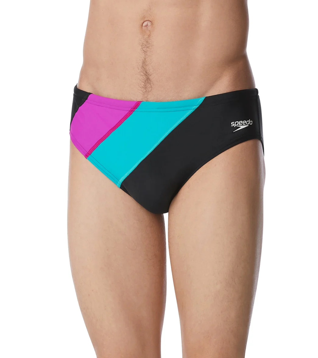 Speedo Men's Colorblock Solar Brief Swimsuit - Image 7