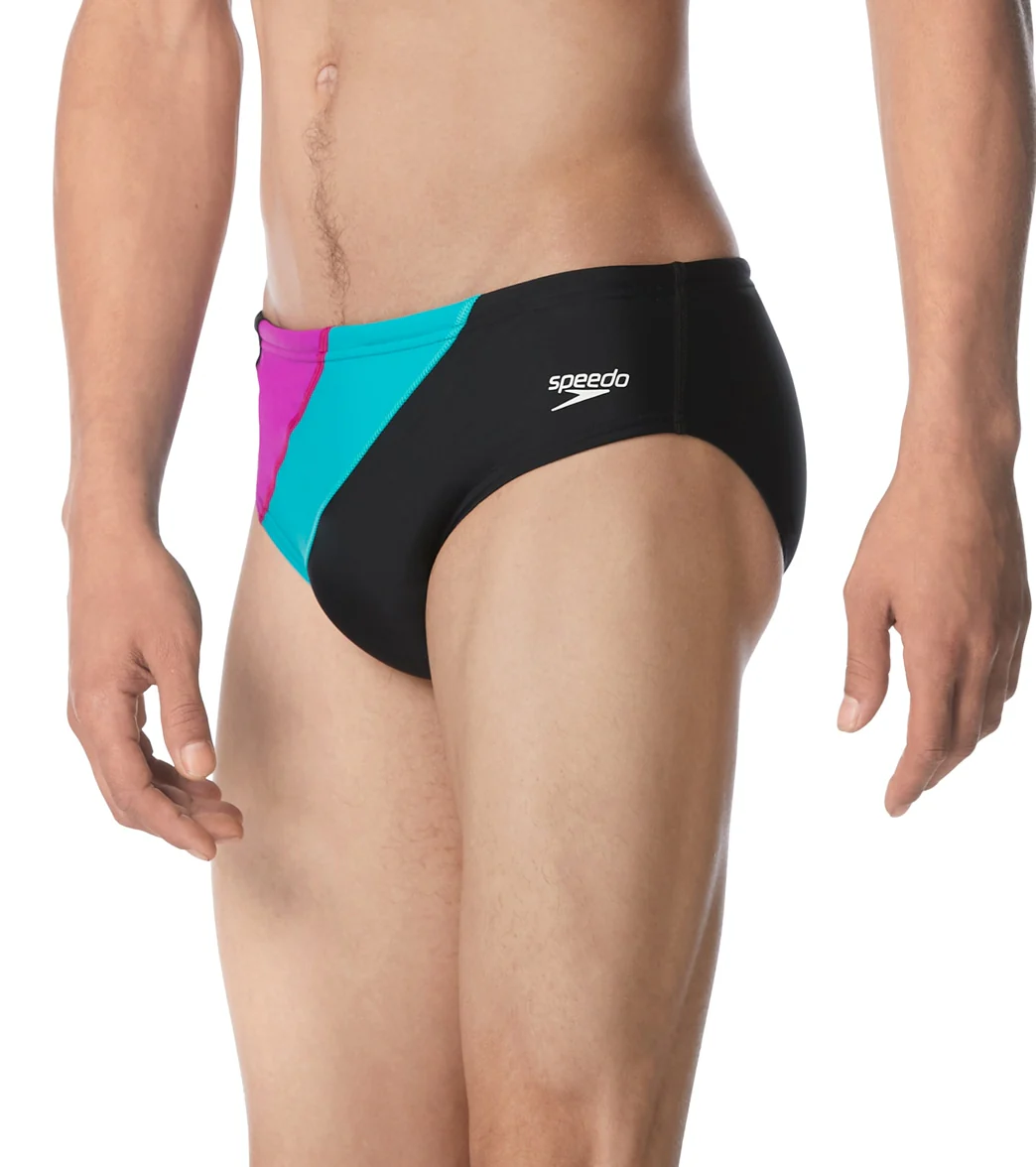 Speedo Men's Colorblock Solar Brief Swimsuit - Image 8