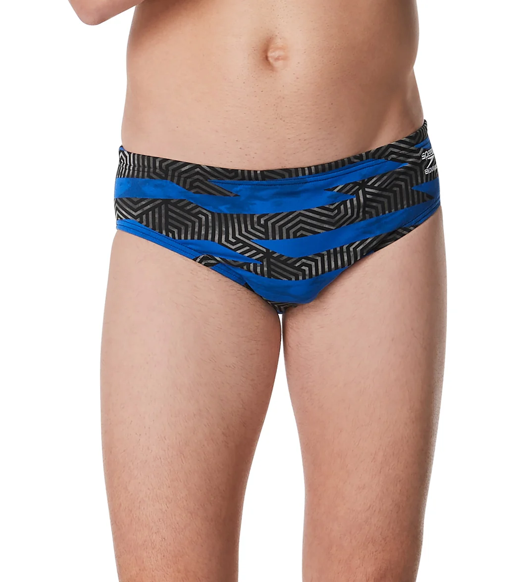 Speedo Men's Contort Stripes Brief Swimsuit - Image 2