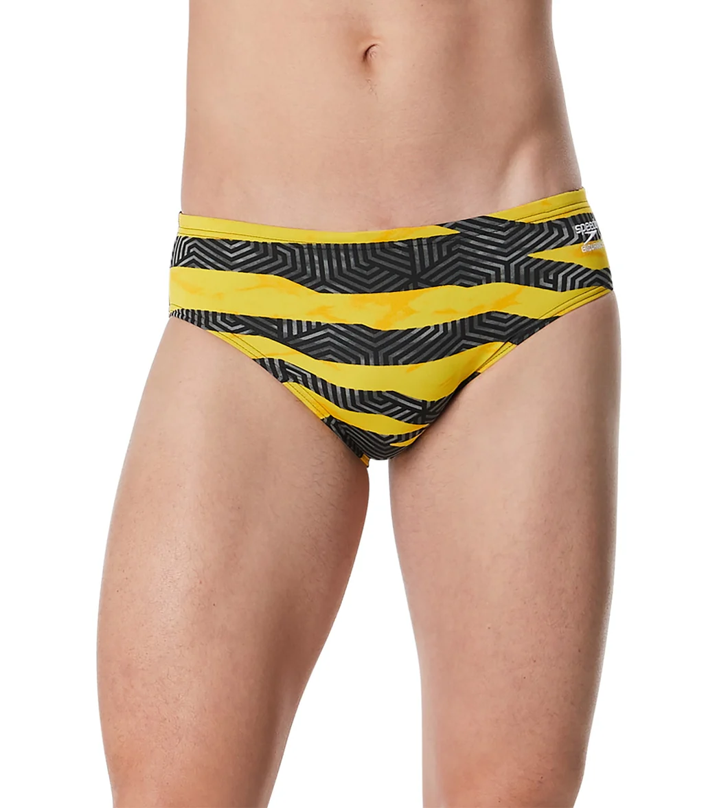 Speedo Men's Contort Stripes Brief Swimsuit - Image 24