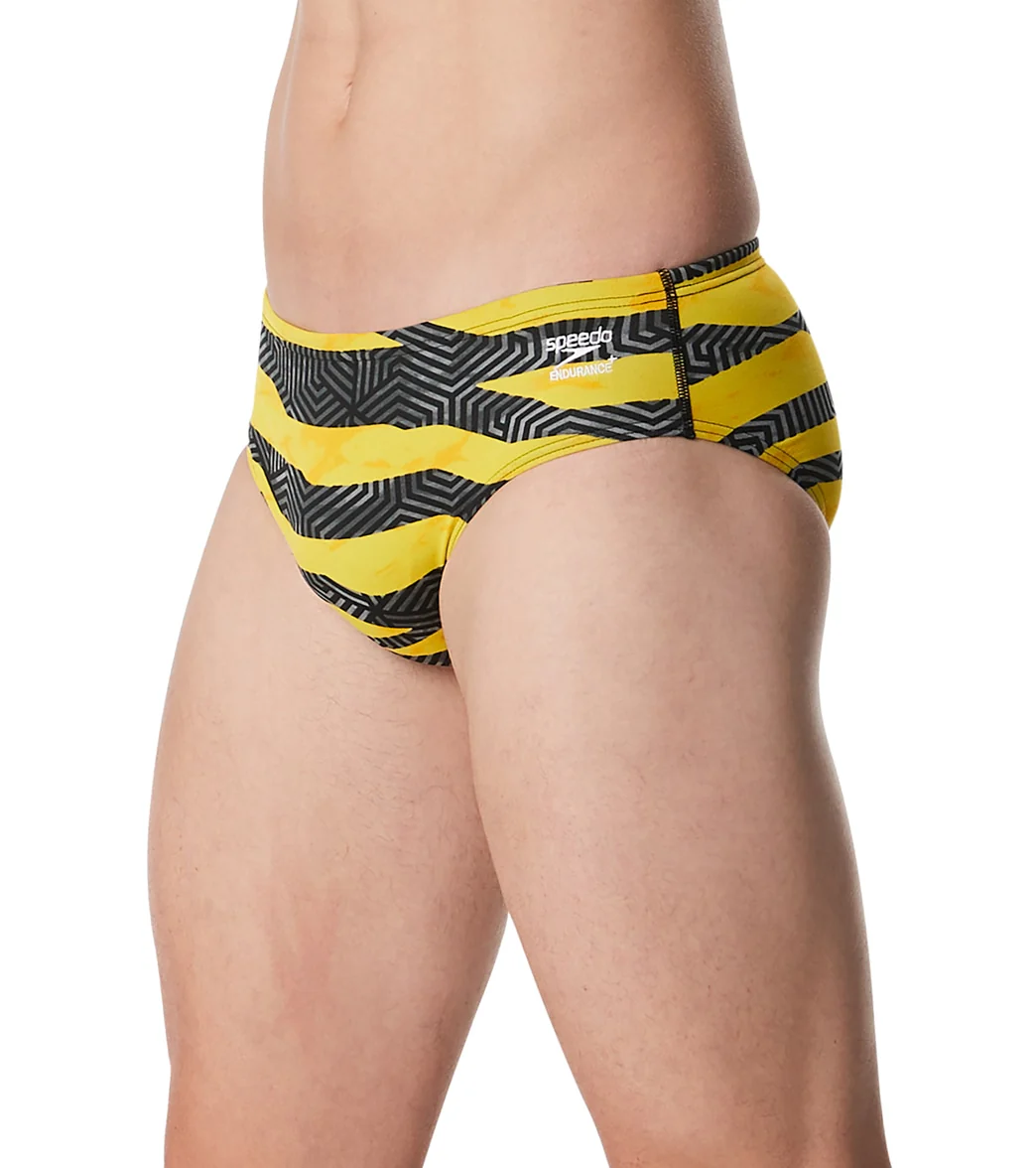 Speedo Men's Contort Stripes Brief Swimsuit - Image 25