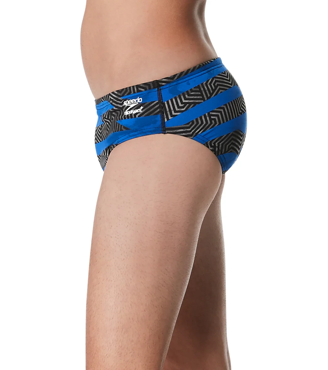 Speedo Men's Contort Stripes Brief Swimsuit - Image 4