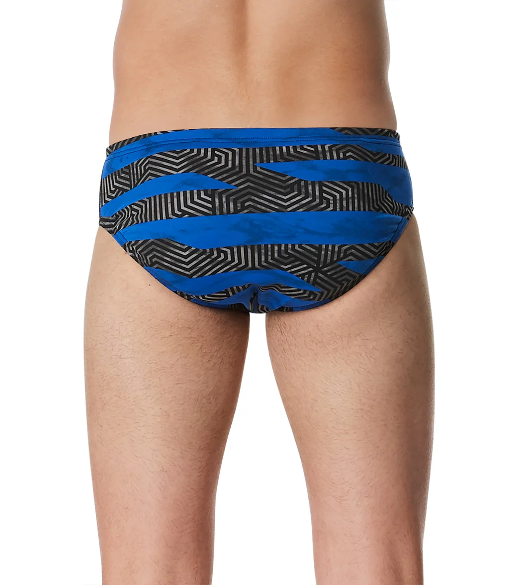 Speedo Men's Contort Stripes Brief Swimsuit - Image 5