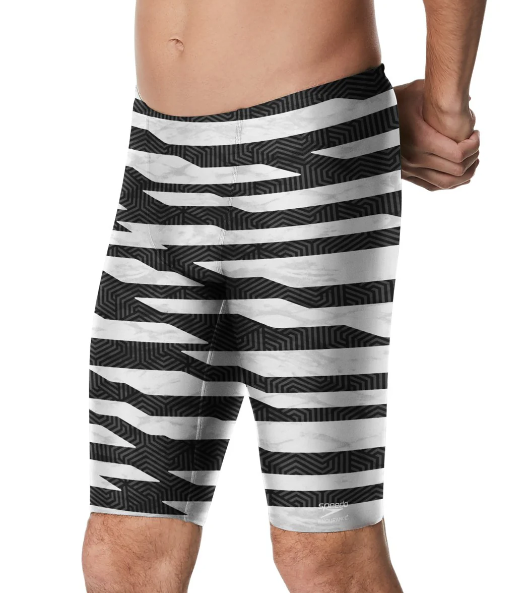 Speedo Men's Contort Stripes Jammer Swimsuit - Image 9