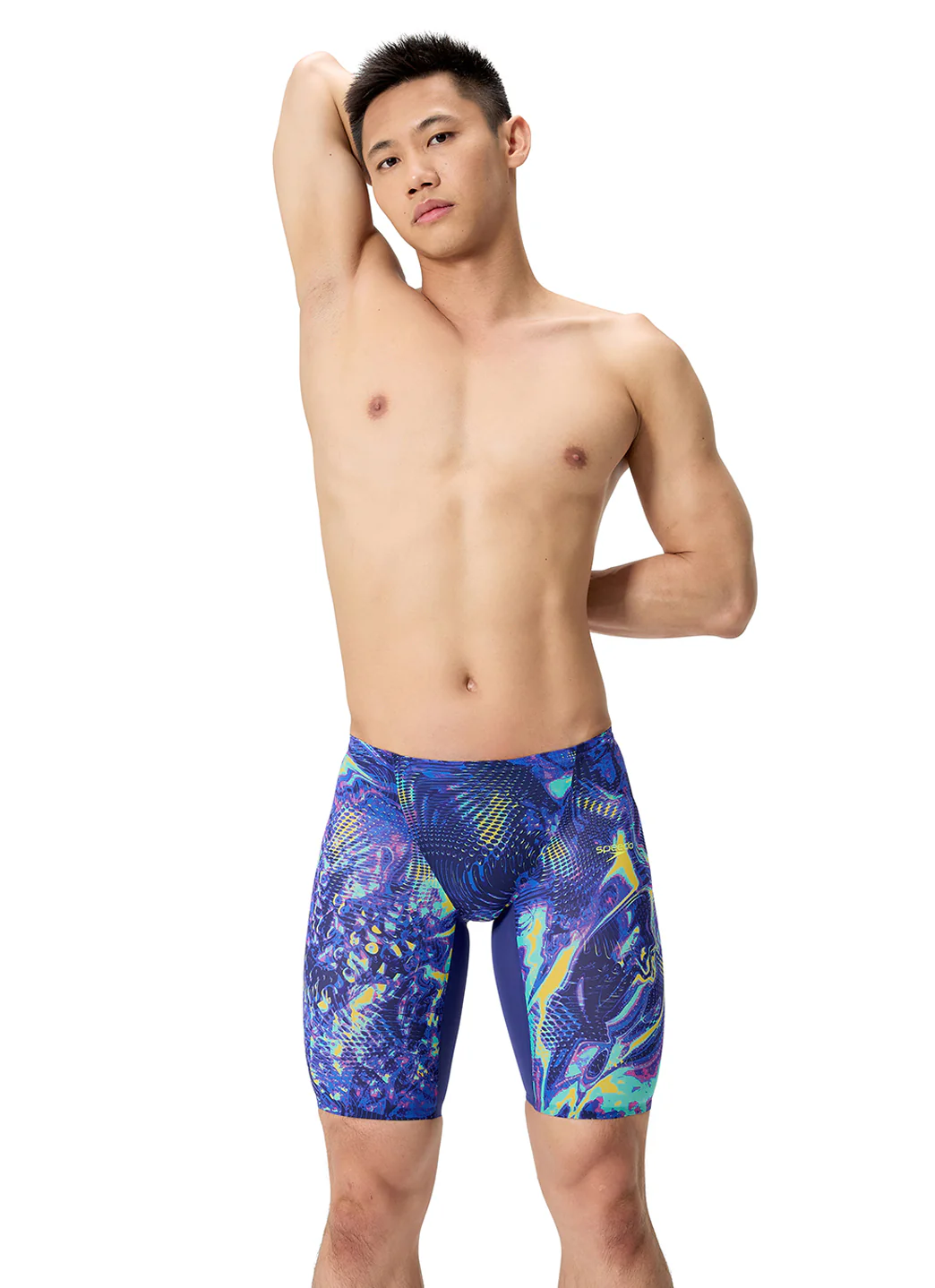 Speedo Men's Fastskin LZR Pure Valor 2.0 Printed Jammer Tech Suit Swimsuit - Image 3