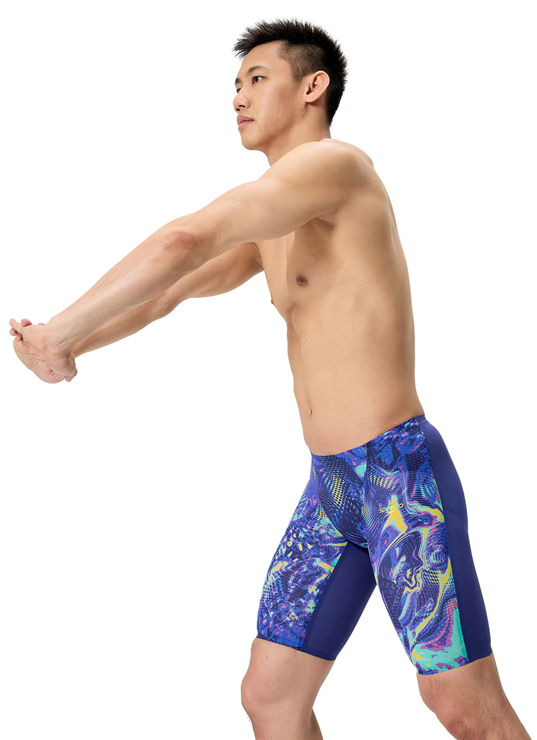 Speedo Men's Fastskin LZR Pure Valor 2.0 Printed Jammer Tech Suit Swimsuit - Image 4