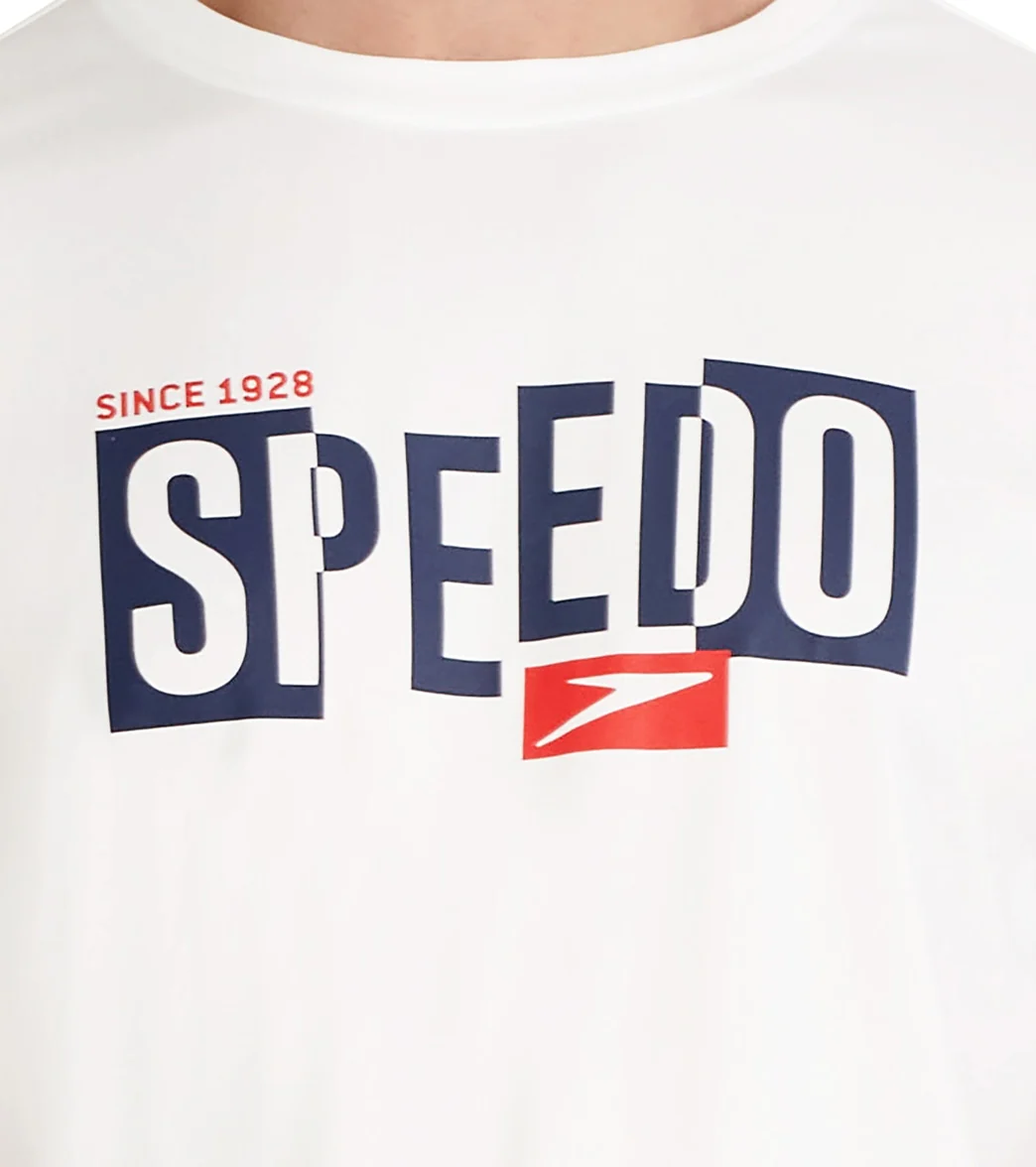 Speedo Men's Graphic Short Sleeve Swim Shirt - Image 5
