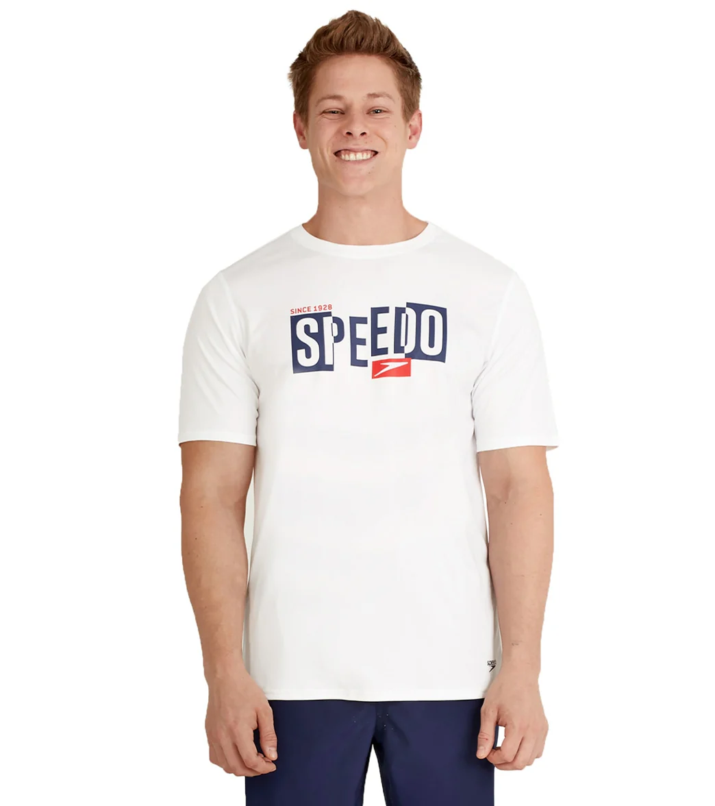 Speedo Men's Graphic Short Sleeve Swim Shirt - Image 7