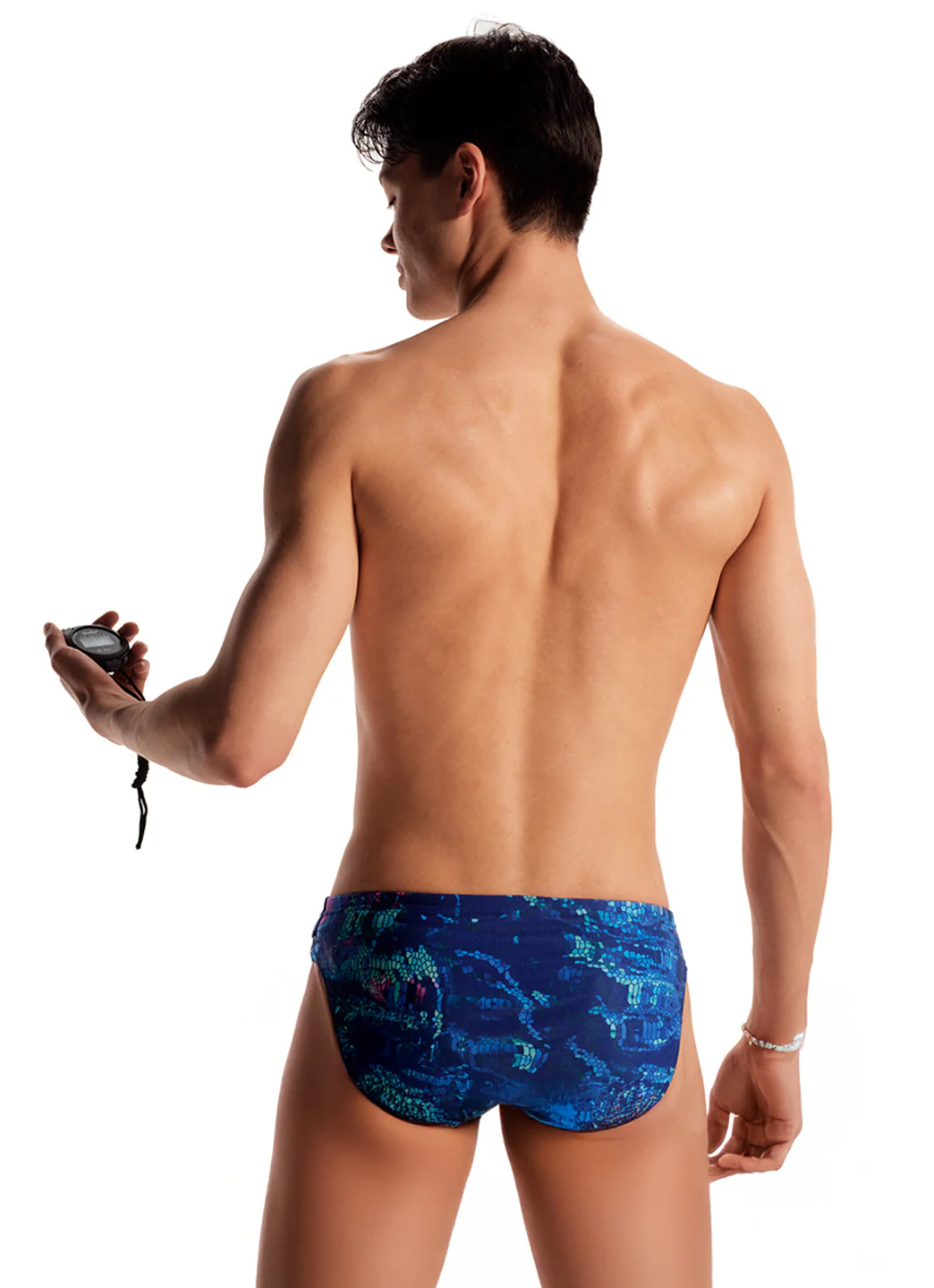 Speedo Men's Printed Brief Swimsuit - Image 47