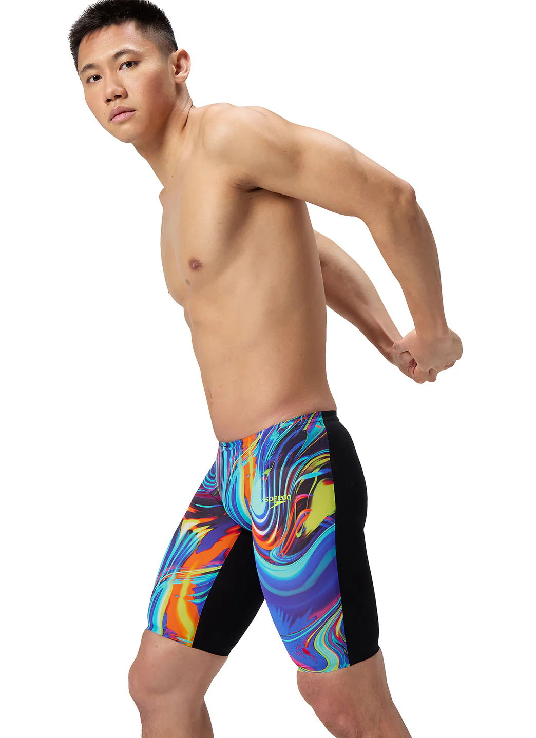 Speedo Men's Printed LZR Valor 2.0 Jammer Tech Suit Swimsuit - Image 3