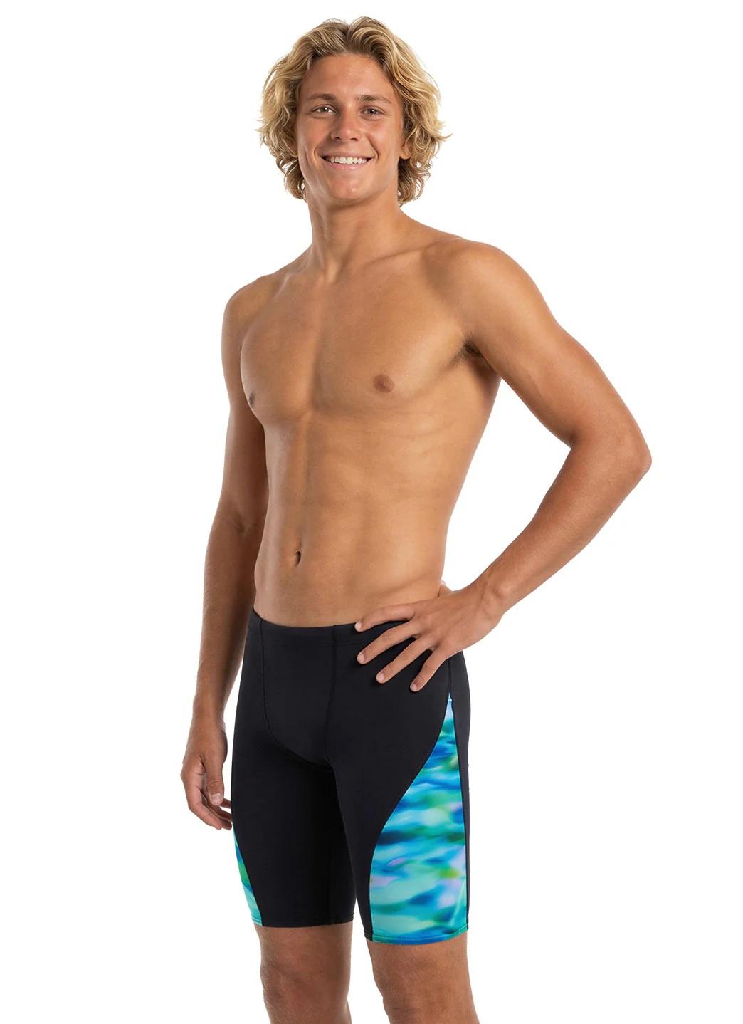 Speedo Men's Printed Splice Jammer Swimsuit - Image 5