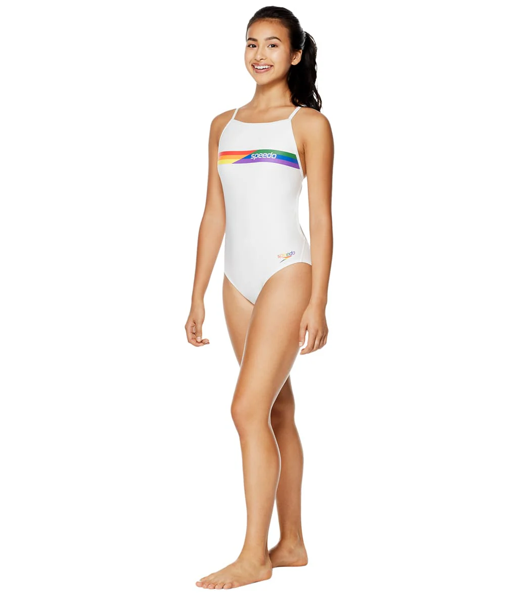 Speedo Pride Women's Graphic One Back One Piece Swimsuit - Image 13