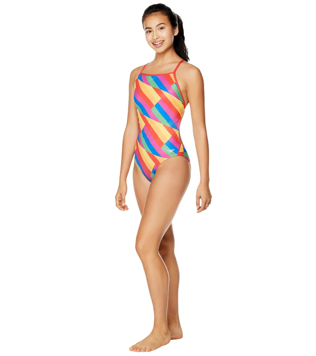 Speedo Pride Women's Printed One Back One Piece Swimsuit - Image 3