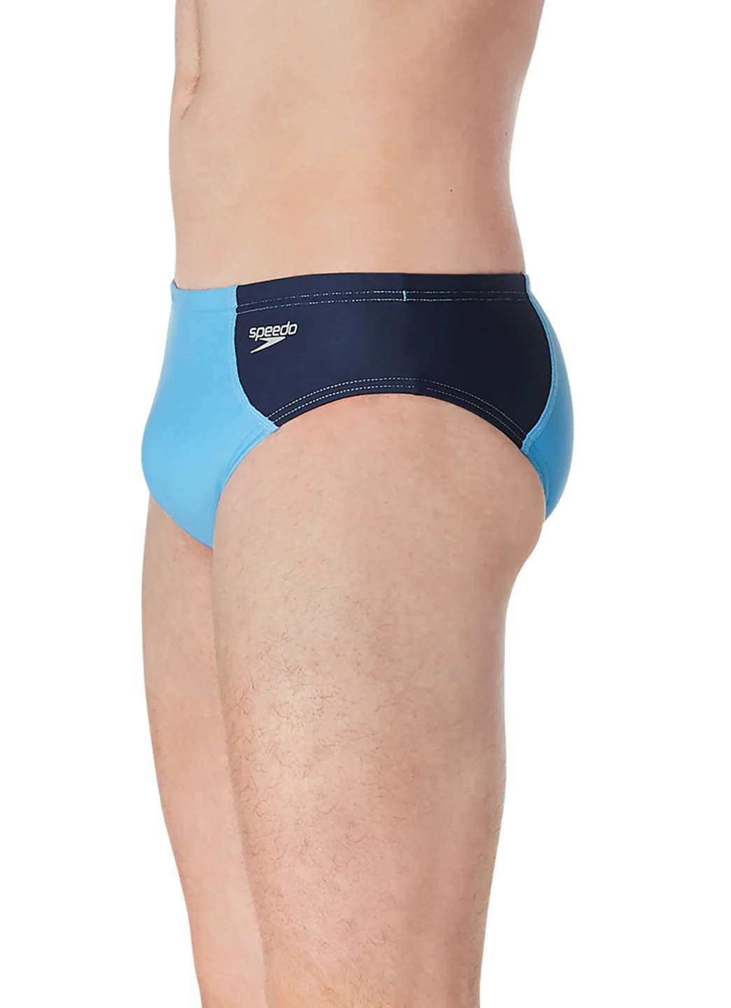 Speedo Vibe Men's Assymetrical Colorblock One Brief Swimsuit - Image 10