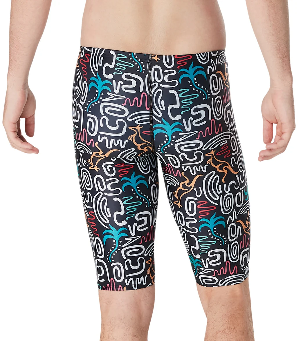 Speedo Vibe Men's Eco Pro LT Printed Jammer Swimsuit - Image 9