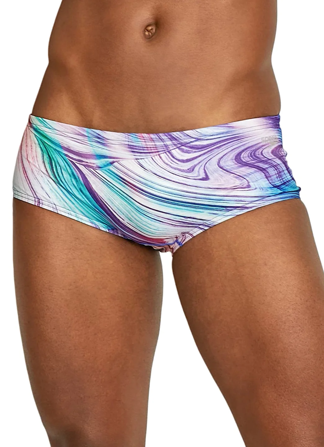 Speedo Vibe Men's Printed Euro Brief Swimsuit - Image 2