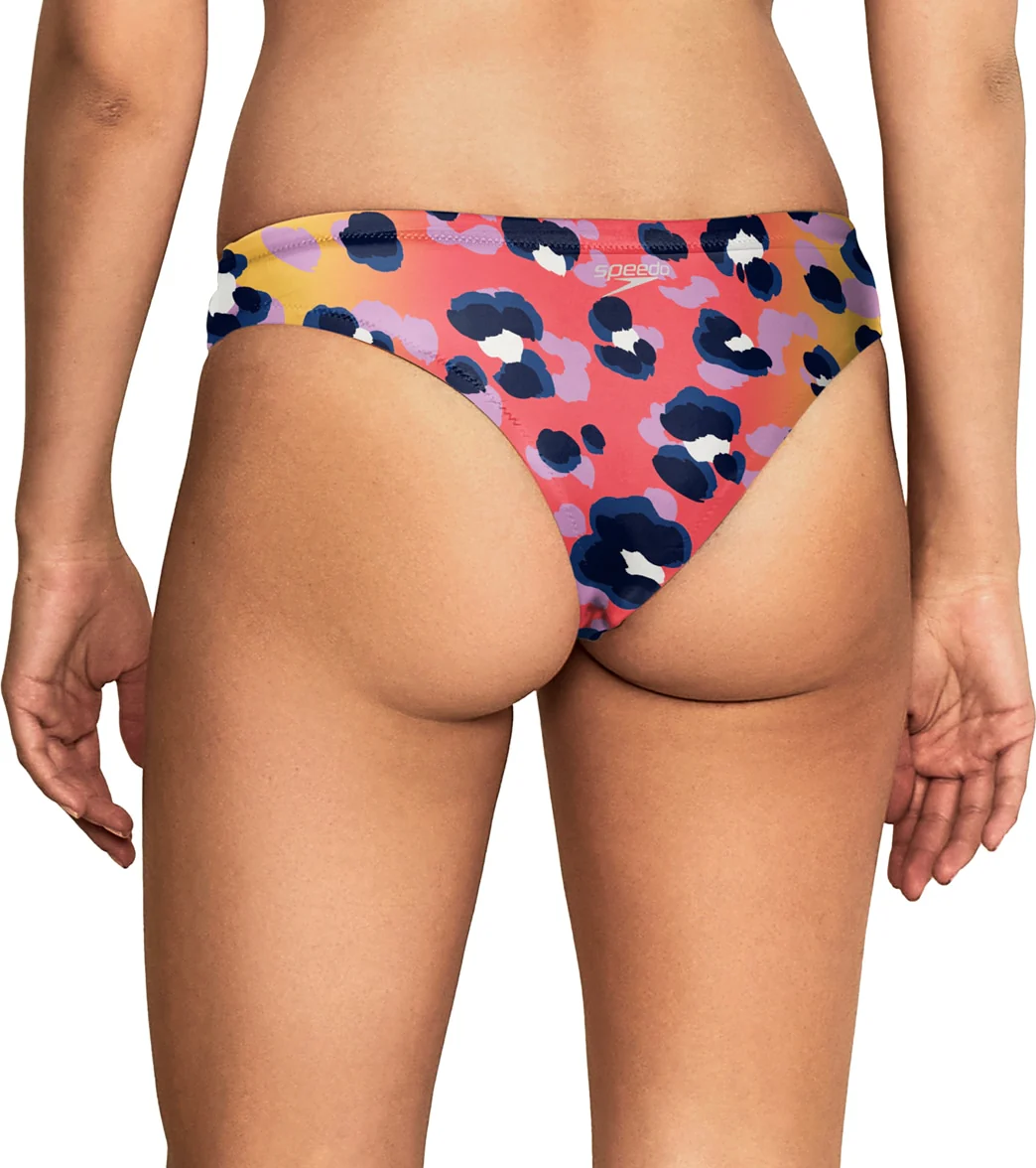 Speedo Vibe Women's Printed Cheeky Hipster Bikini Bottom - Image 18