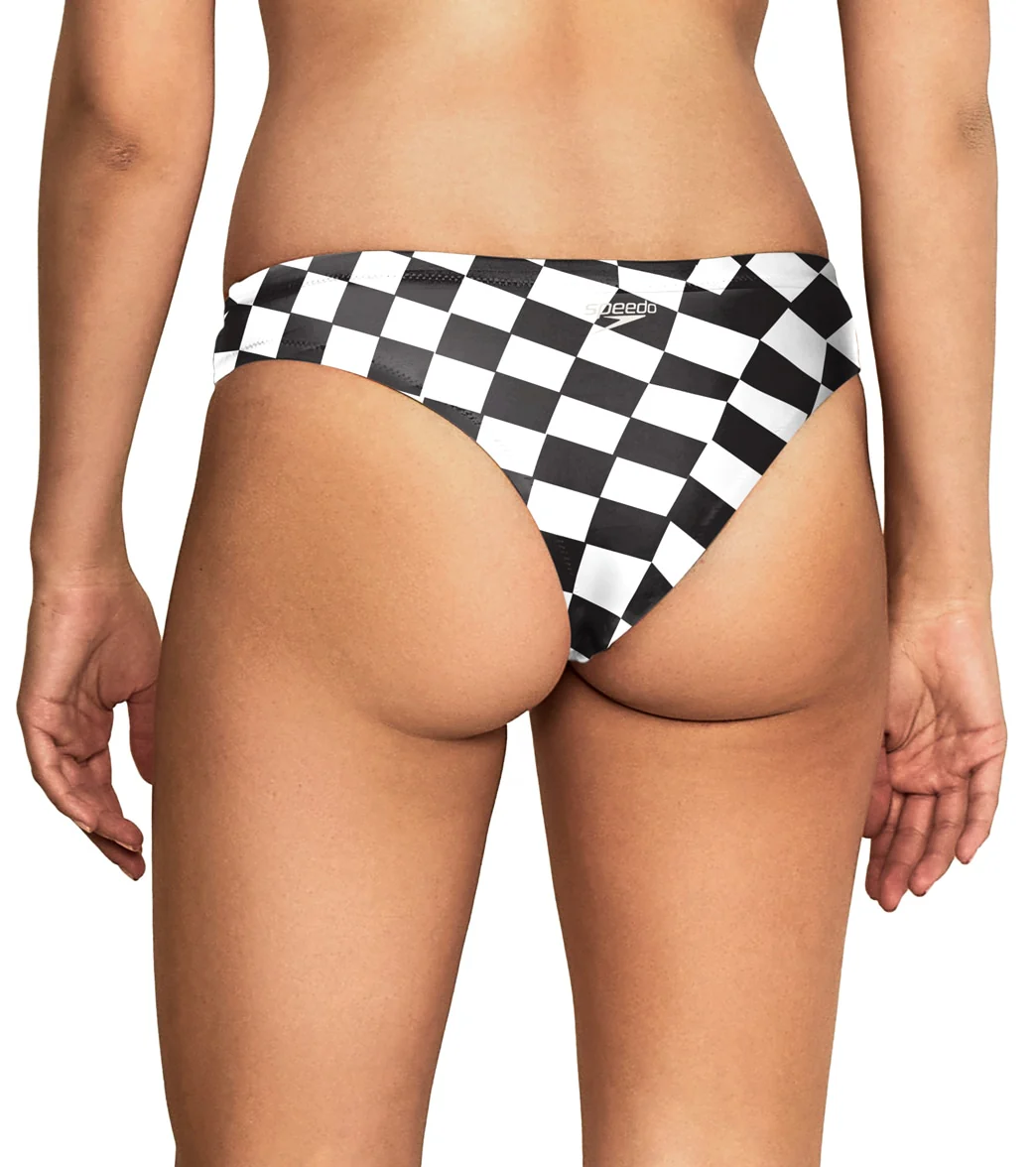 Speedo Vibe Women's Printed Cheeky Hipster Bikini Bottom - Image 29