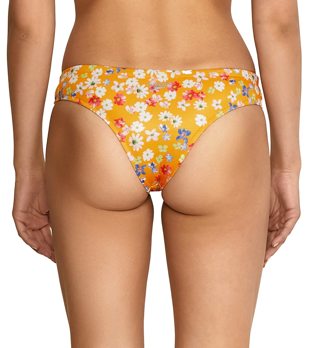 Speedo Vibe Women's Printed Cheeky Hipster Bikini Bottom - Image 7