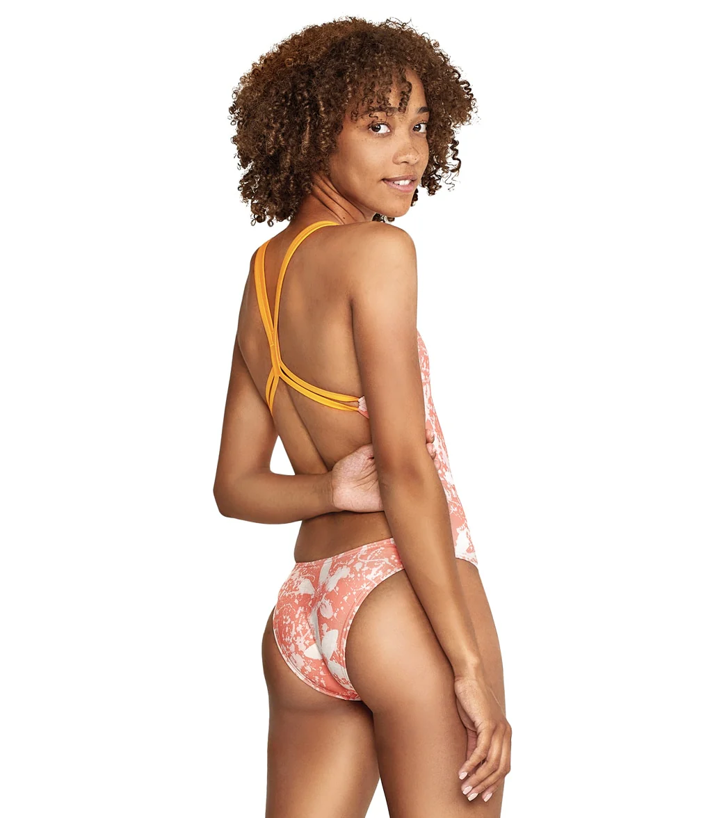Speedo Vibe Women's Printed Double Strap One Piece Swimsuit - Image 3
