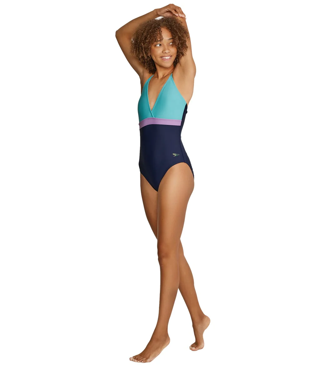 Speedo Women's Adjustable Crossback One Piece Swimsuit - Image 4