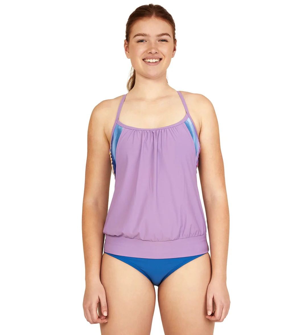 Speedo Women's Blouson Tankini Top