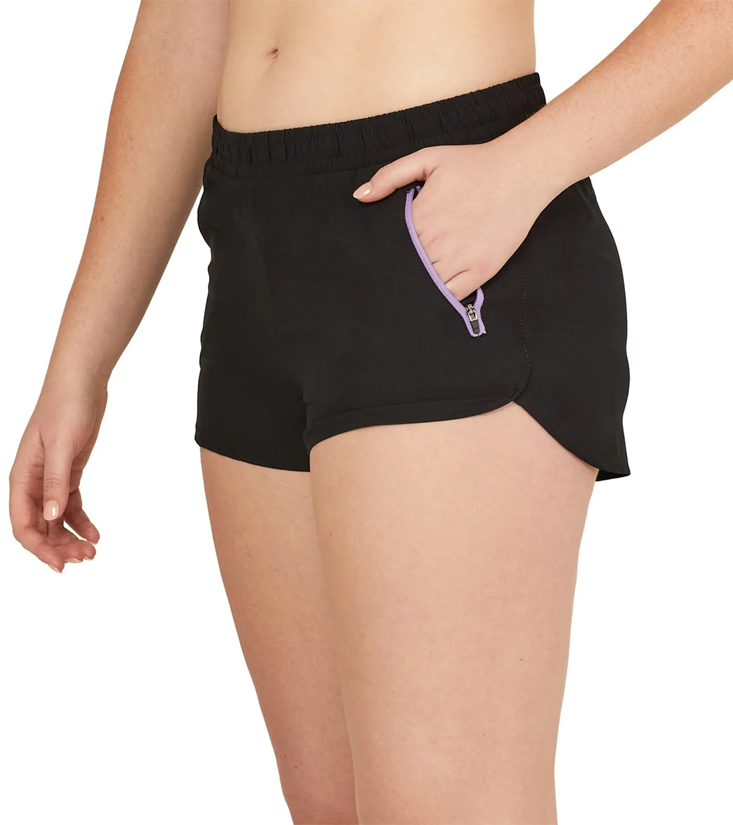 Speedo Women's Color Block Woven Shorts - Image 2
