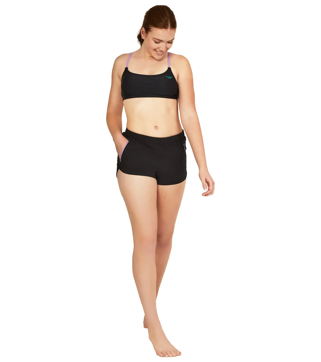 Speedo Women's Color Block Woven Shorts - Image 4