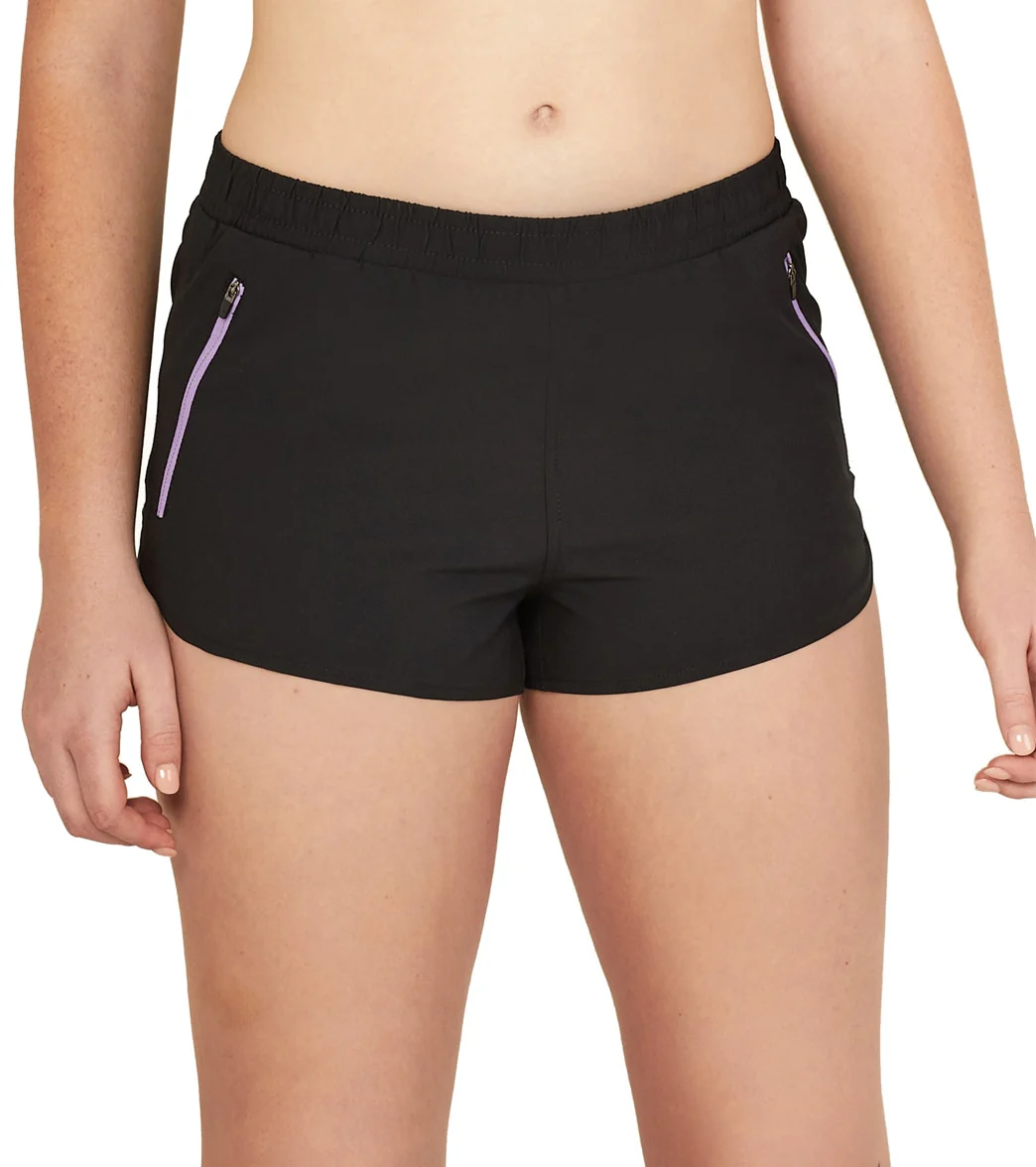 Speedo Women's Color Block Woven Shorts - Image 7