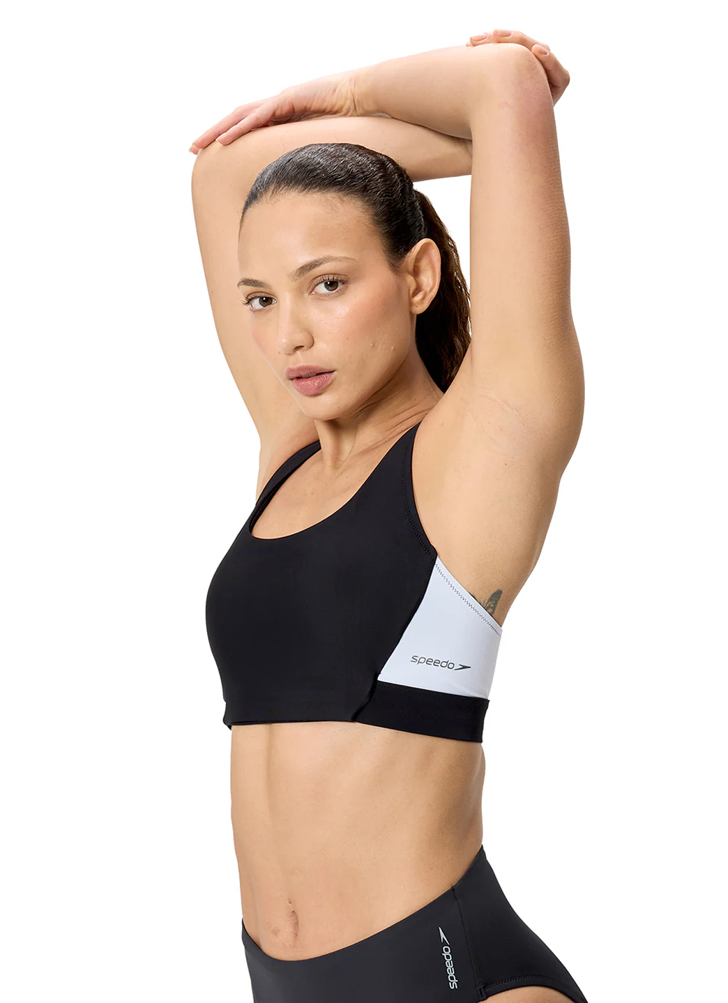 Speedo Women's Colorblock Racerback Bikini Top - Image 4