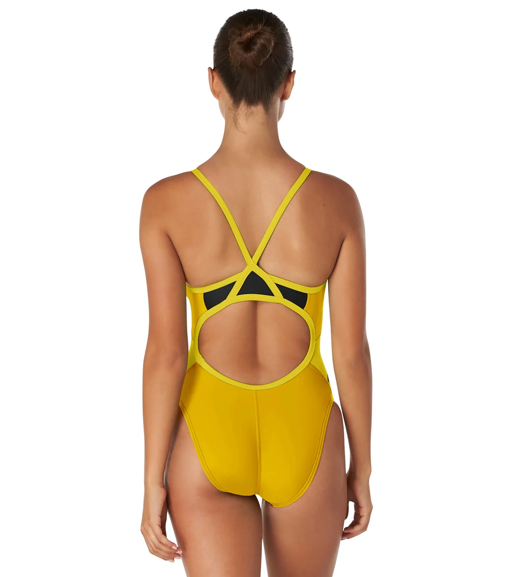 Speedo Women's Eco Splice Flyback One Piece Swimsuit - Image 20