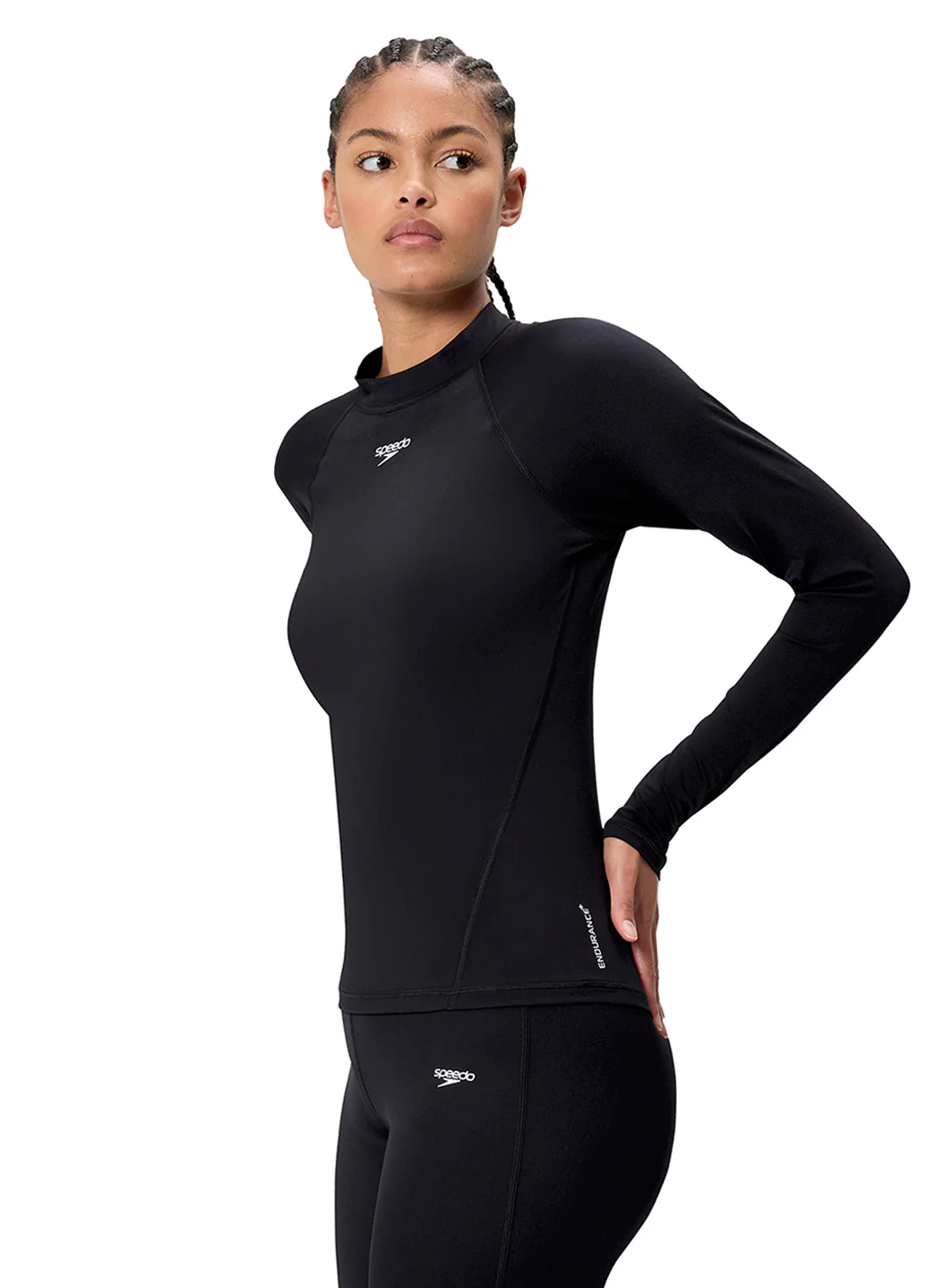 Speedo Women's Endurance+ Long Sleeve Rash Guard - Image 10