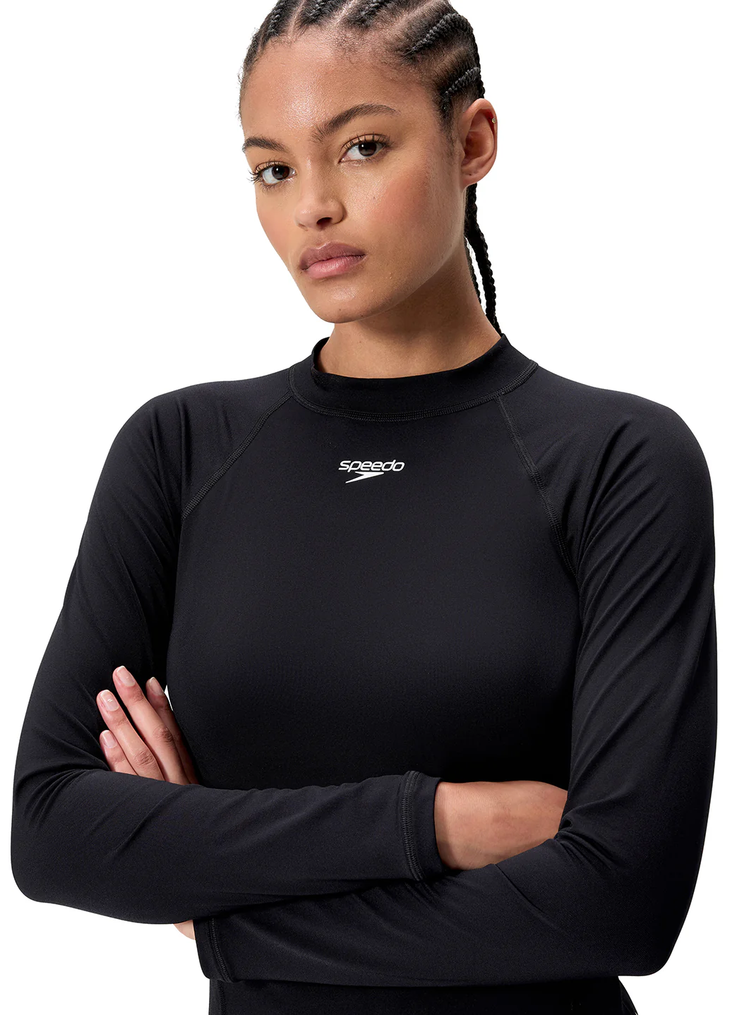 Speedo Women's Endurance+ Long Sleeve Rash Guard - Image 12