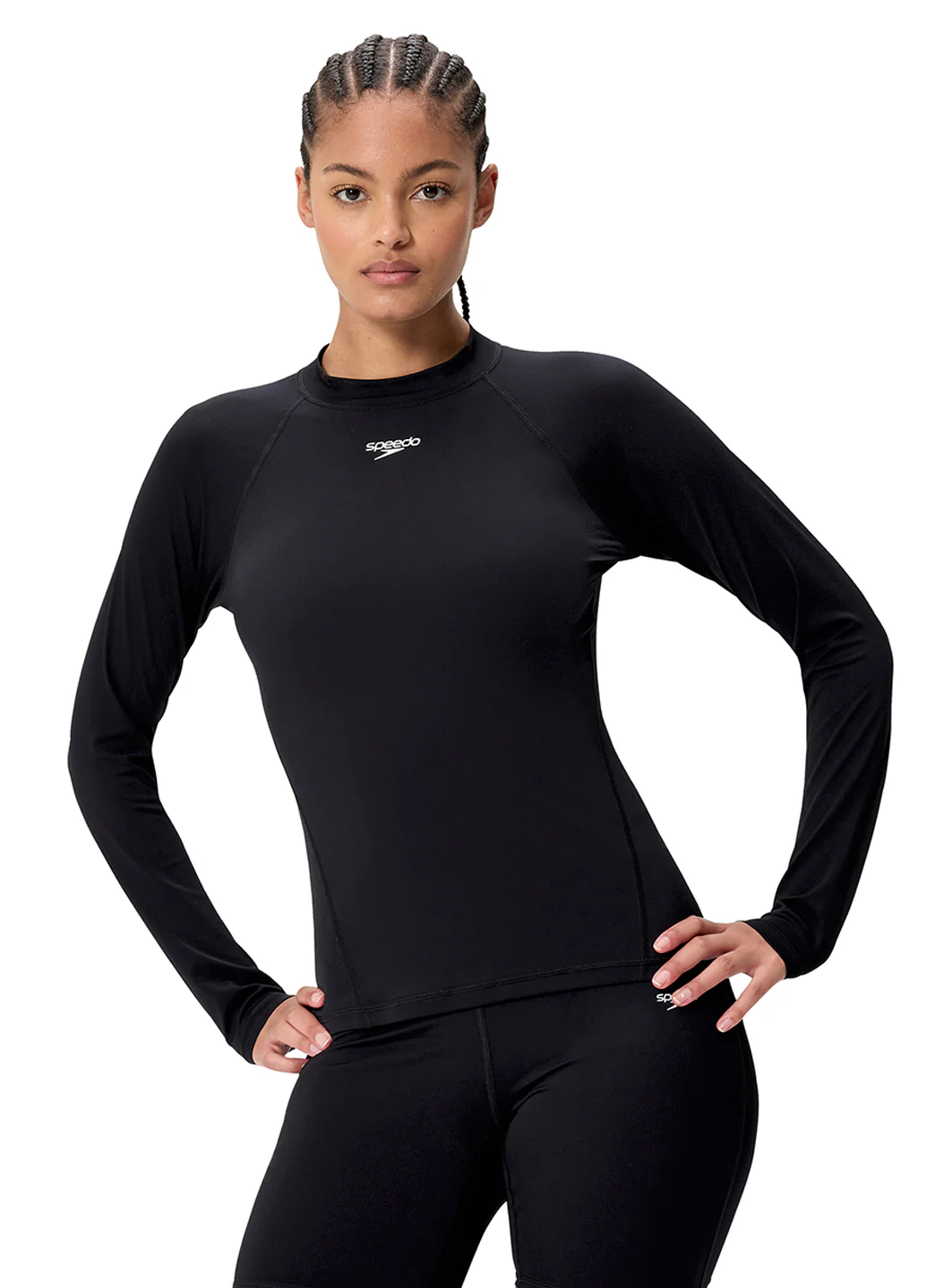 Speedo Women's Endurance+ Long Sleeve Rash Guard - Image 8