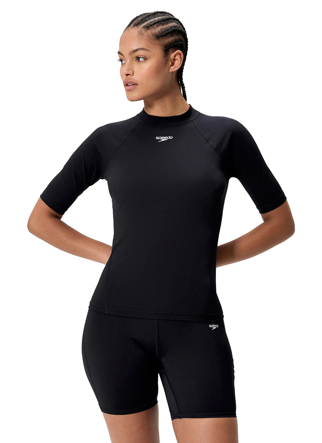 Speedo Women's Endurance+ Short Sleeve Rash Guard - Image 9