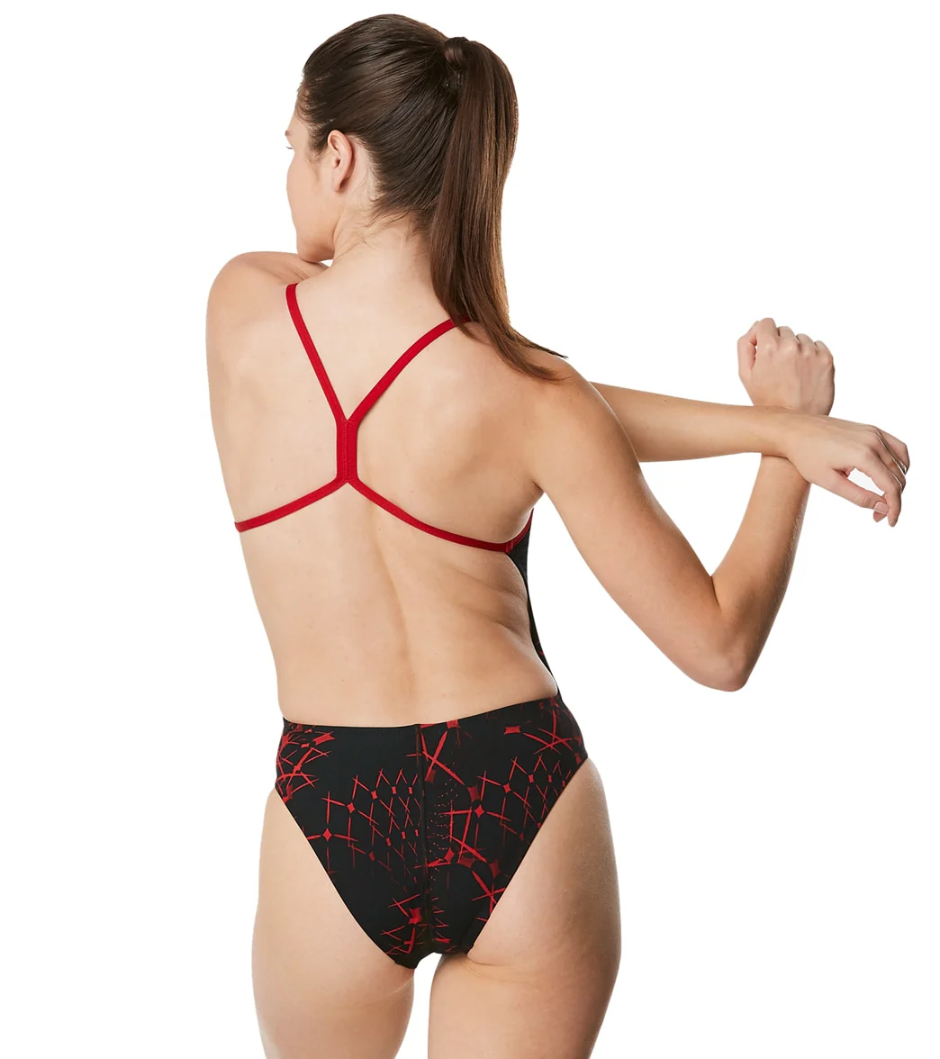 Speedo Women's Galactic Highway One Back One Piece Swimsuit - Image 23