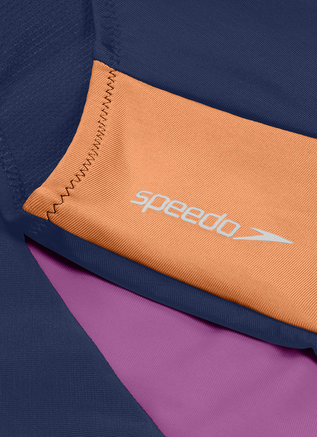 Speedo Women's Hydraline Long Sleeve Zip Colorblock One Piece Swimsuit - Image 9